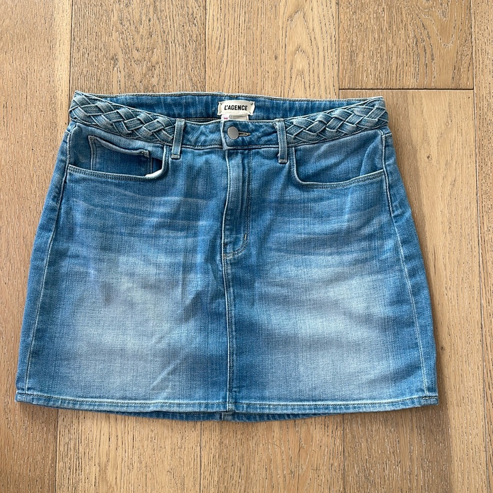 L’agance Denim Mini skirt